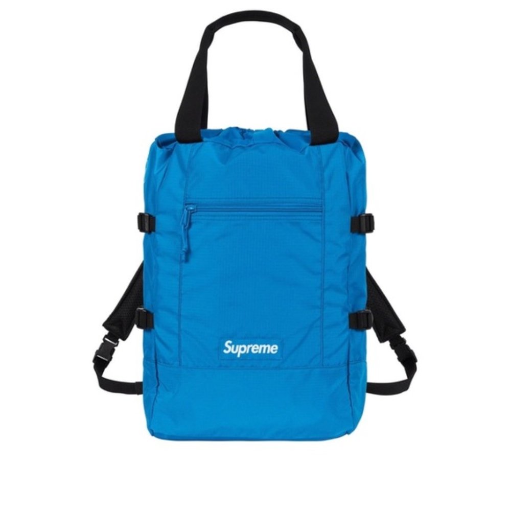 Supreme SS19 Blue Cordura Tote Backpack - Picture 4 of 4
